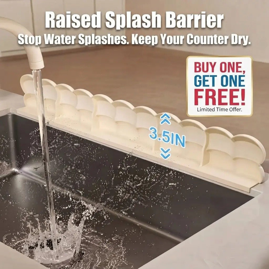 Silicone sink splash guard set