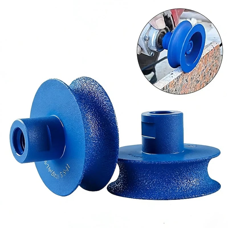 Diamond coated grinding wheel surface