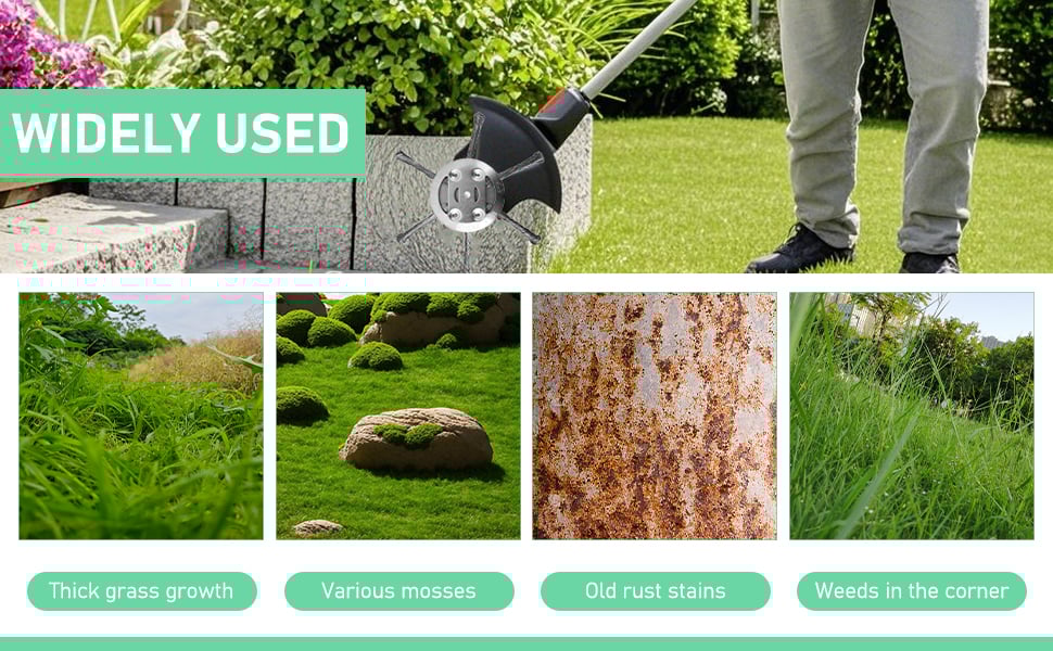 2PCS Steel Wire Grass Trimmer Head