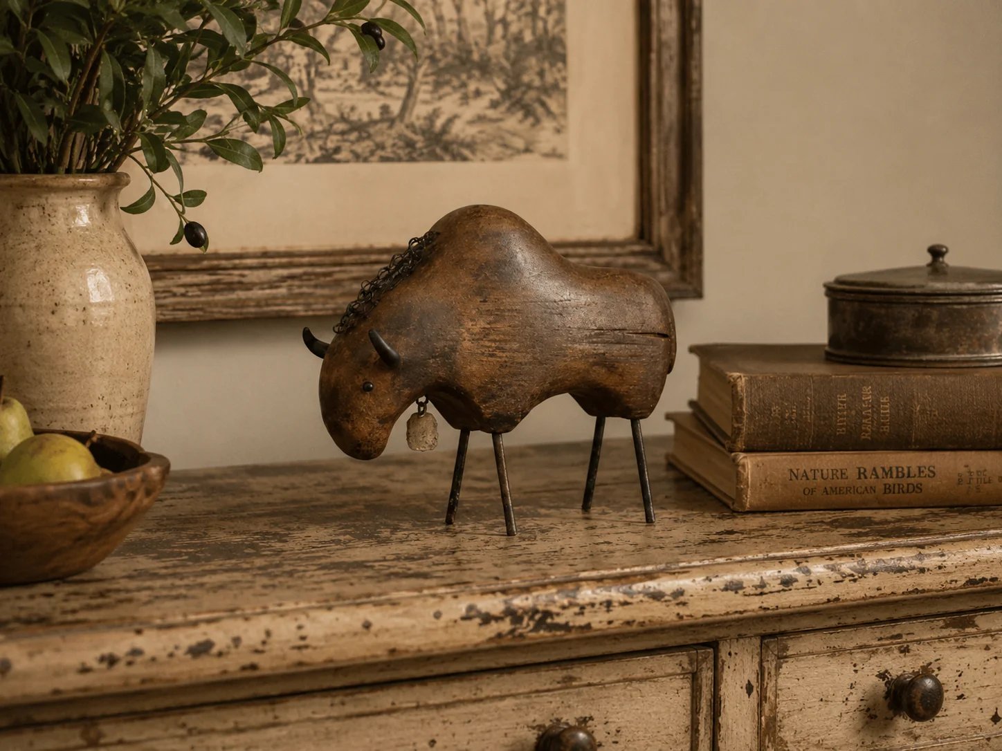 🐑 Vintage Distressed Farm Animal Sculptures – 5 Rustic Styles features