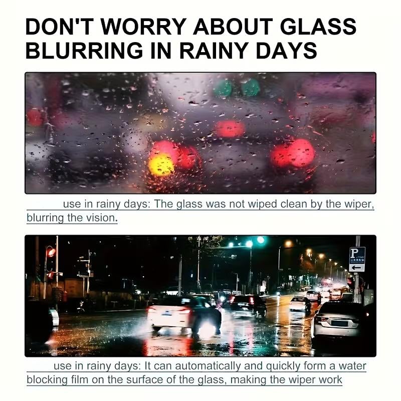 Powerful automotive glass cleaner