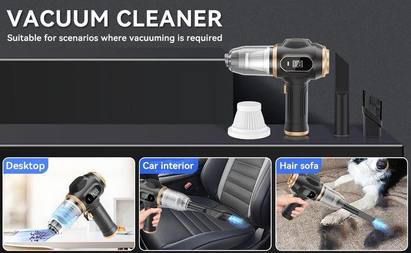 Product Introduction of Belibuy Handheld Cordless Car Vacuum Cleaner, 19000PA Powerful, 6-in-1 Portable Vacuum Cleaner with Smart Display, Suitable for Car, Home, Office, Pet Portable High portable cordless 8 Product Introduction of Belibuy Handheld Cordless Car Vacuum Cleaner, 19000PA Powerful, 6-in-1 Portable Vacuum Cleaner with Smart Display, Suitable for Car, Home, Office, Pet Portable High portable cordless 8