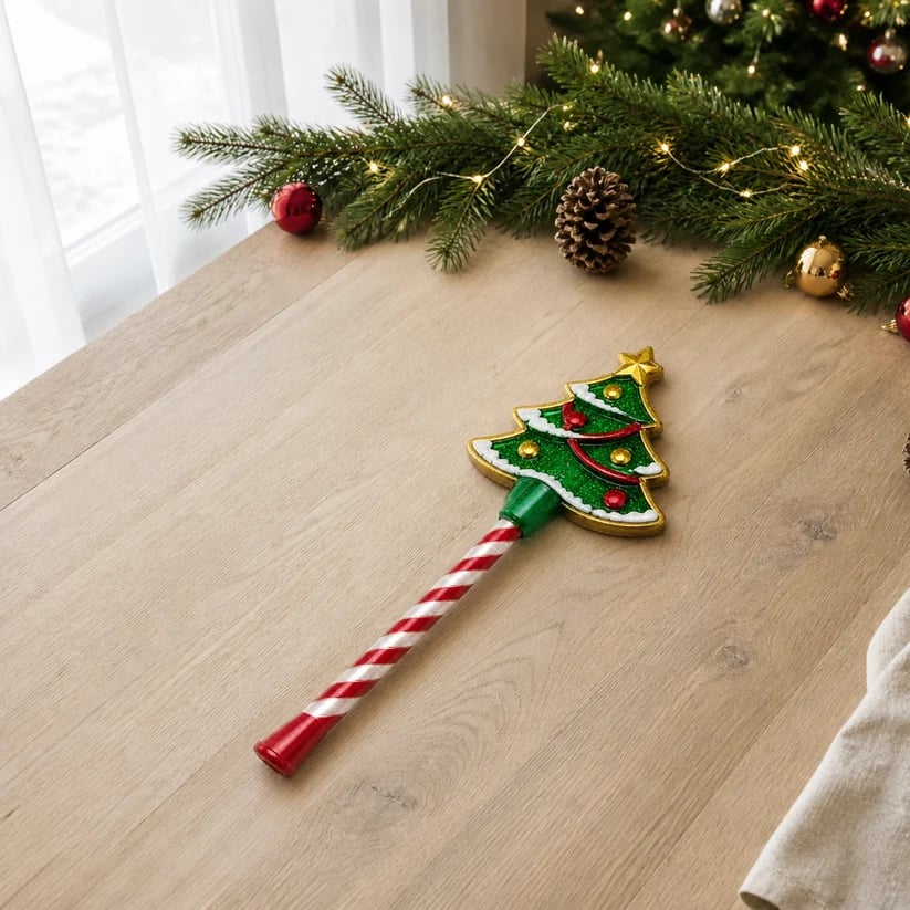 Christmas payment wand with contactless card