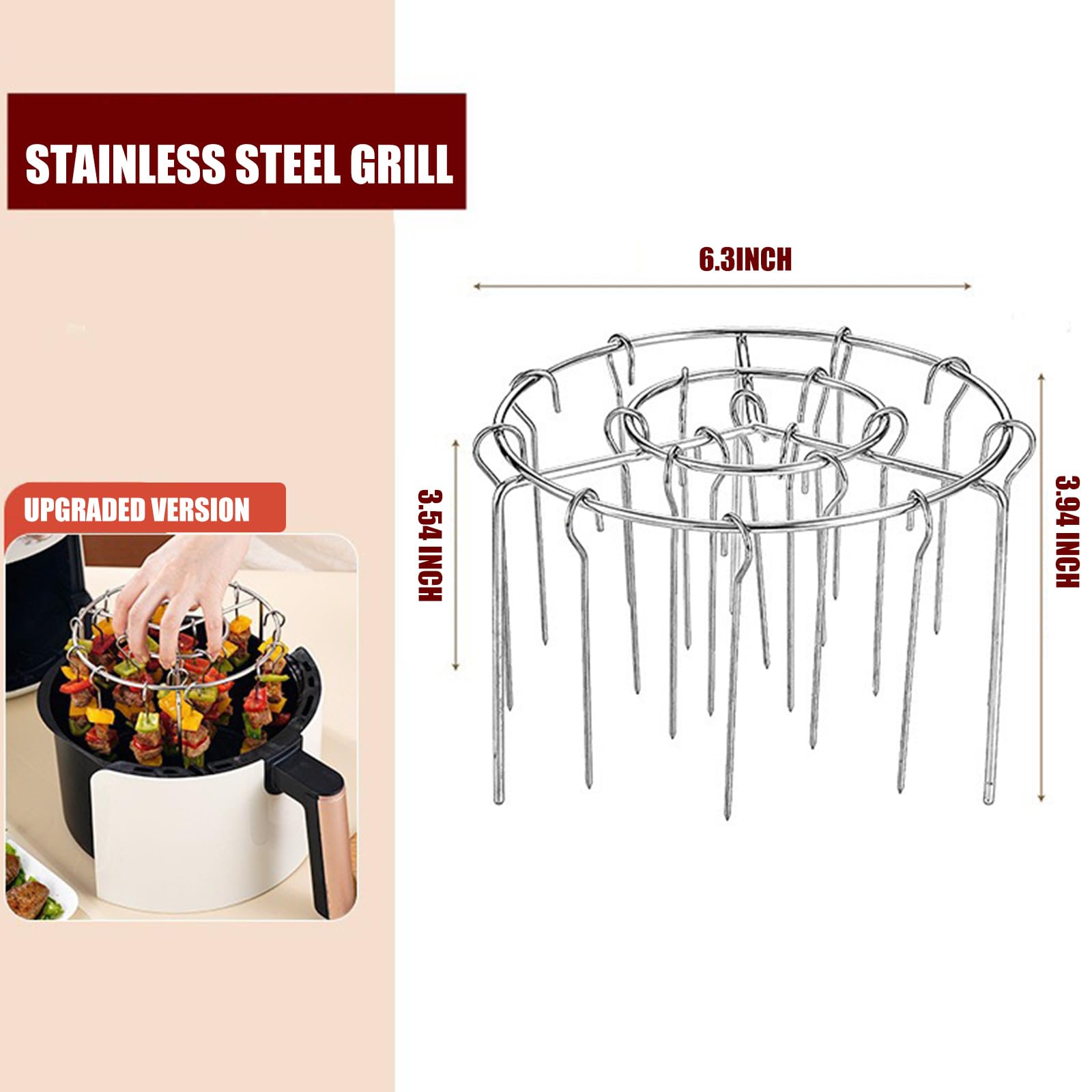 Skewer rack sizing and dimensions layout