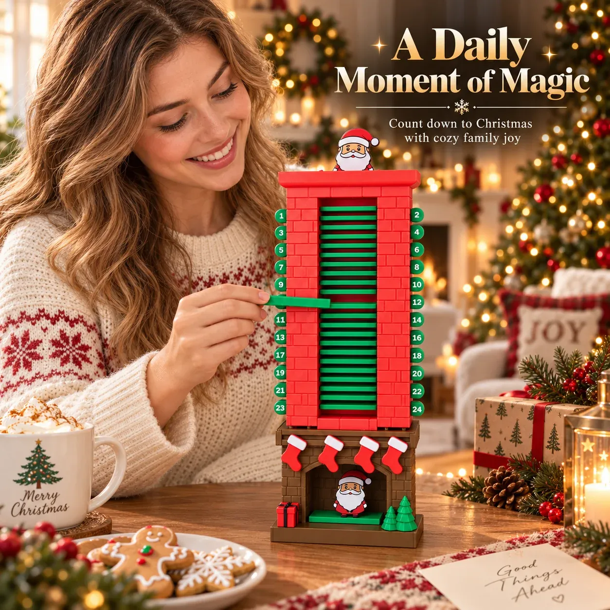 Christmas countdown desktop decoration