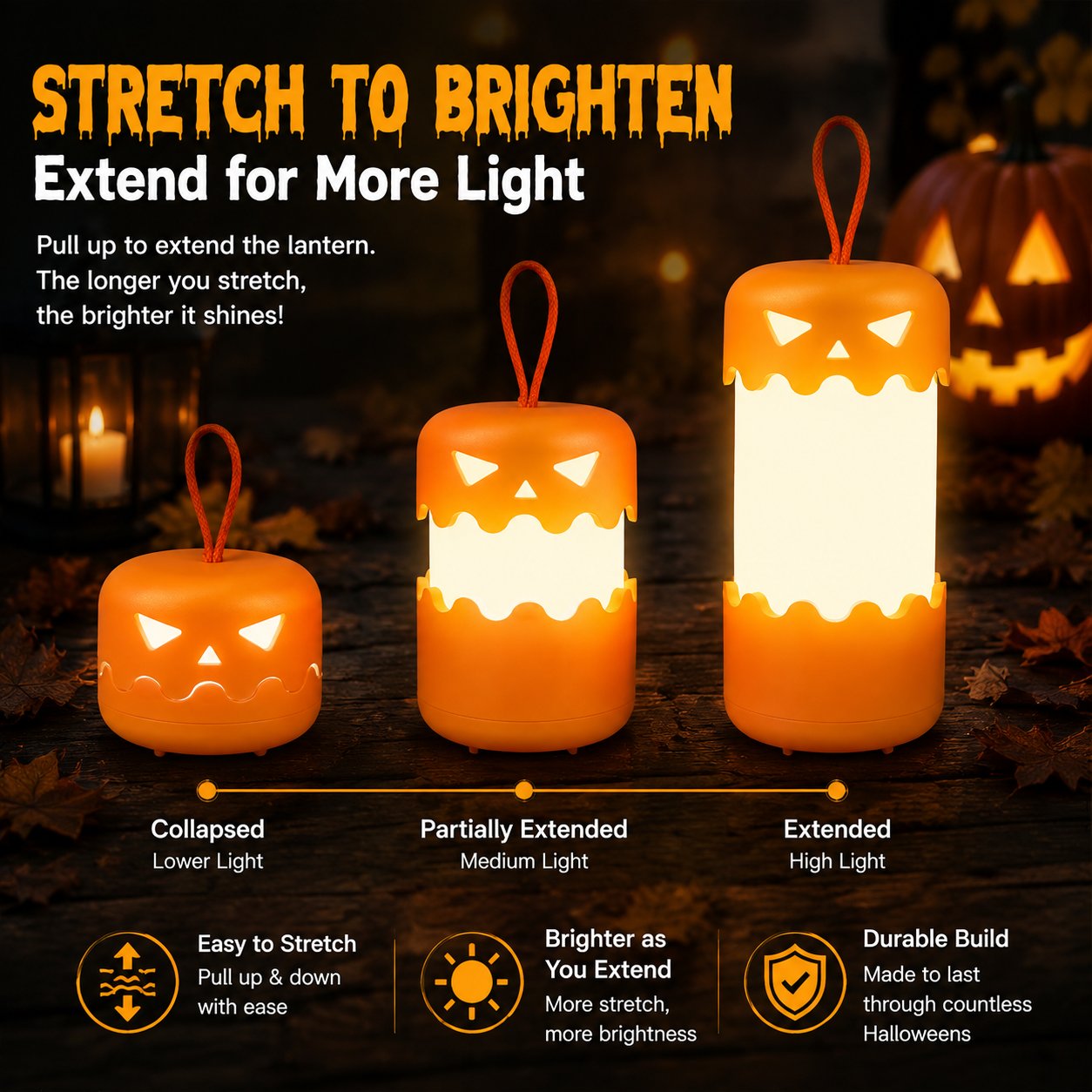 Dimmable Pumpkin Lantern