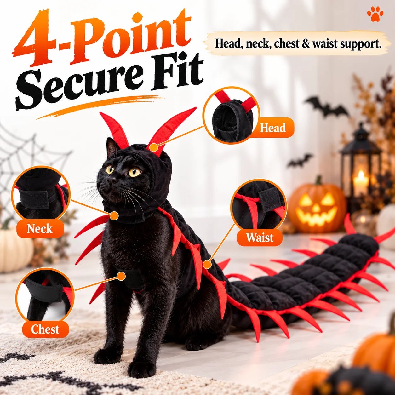 Front angle showing playful 3D creature antennae and smiling pet face
