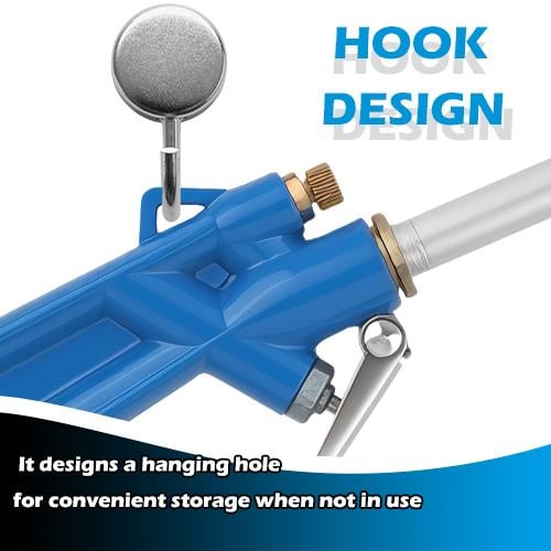 Pneumatic air blow gun for garage workshop and automotive use