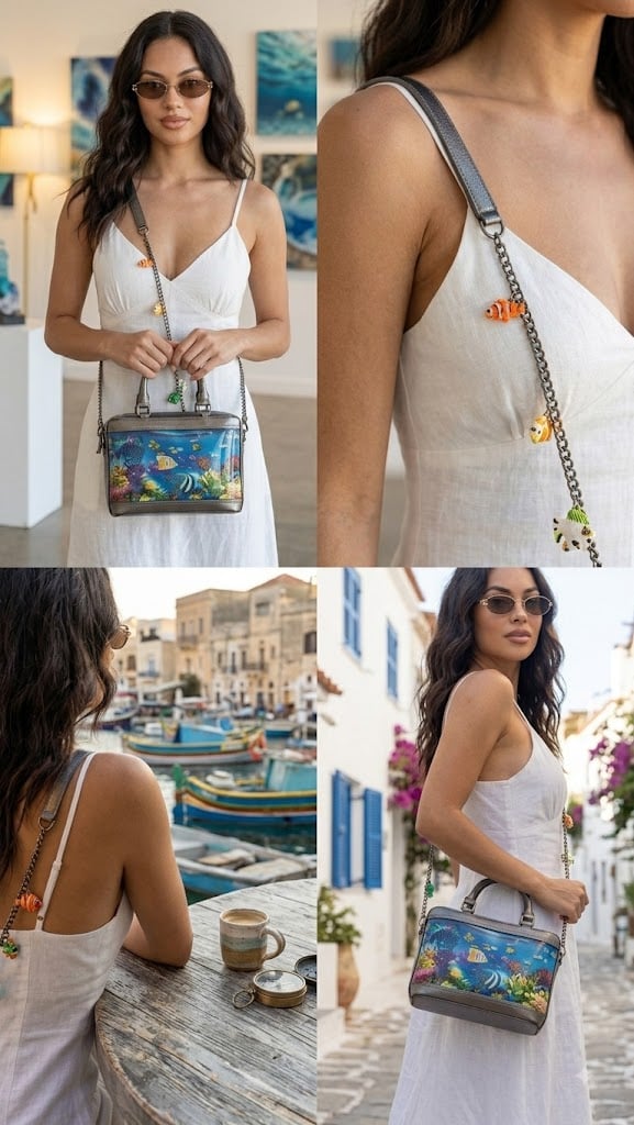Aquarium Inspired Shoulder Bag Overview