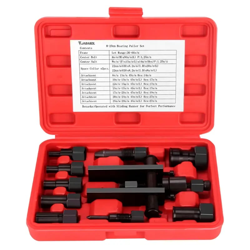 Complete puller set with storage case