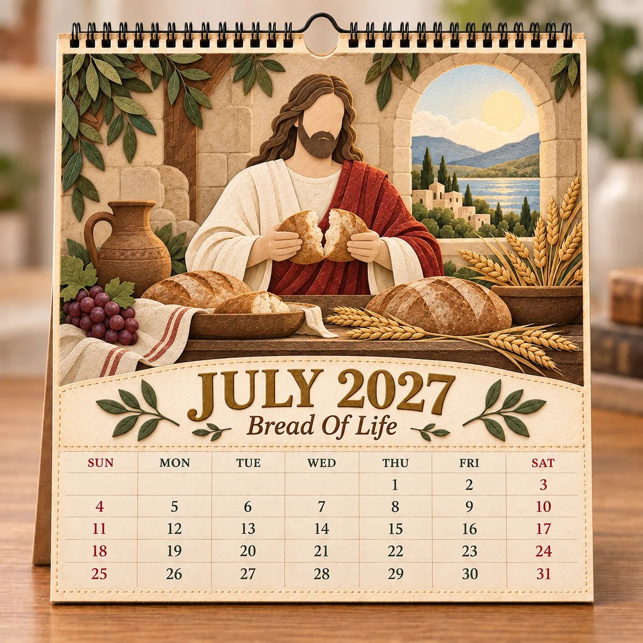 July 2027 Bread Of Life calendar page