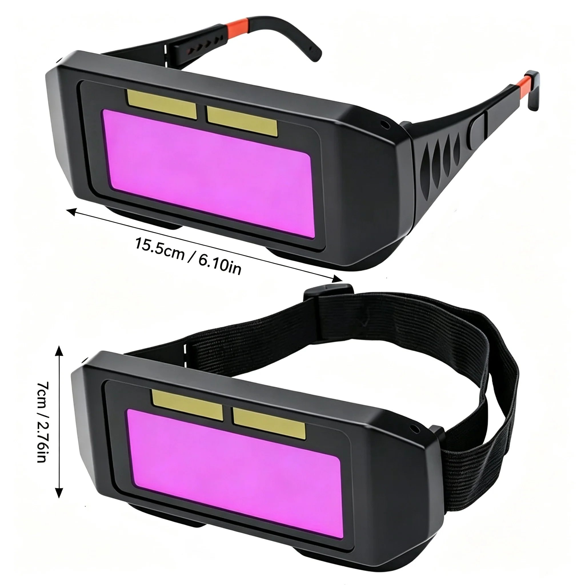 Solar auto-darkening welding goggles product specifications