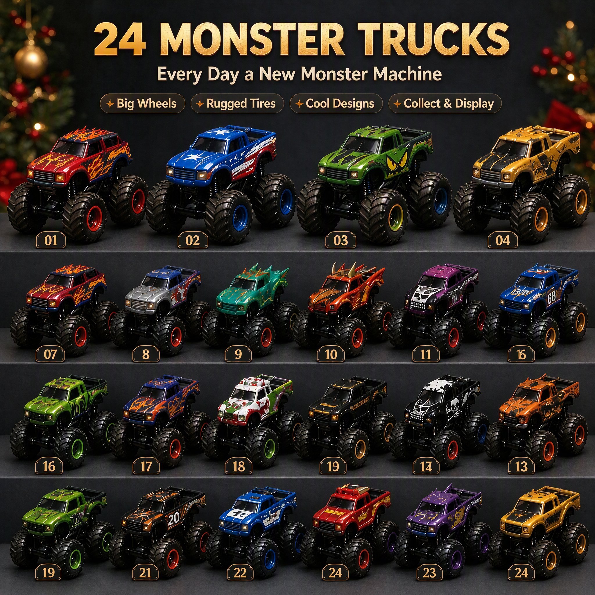 Monster Truck Advent Calendar assortment