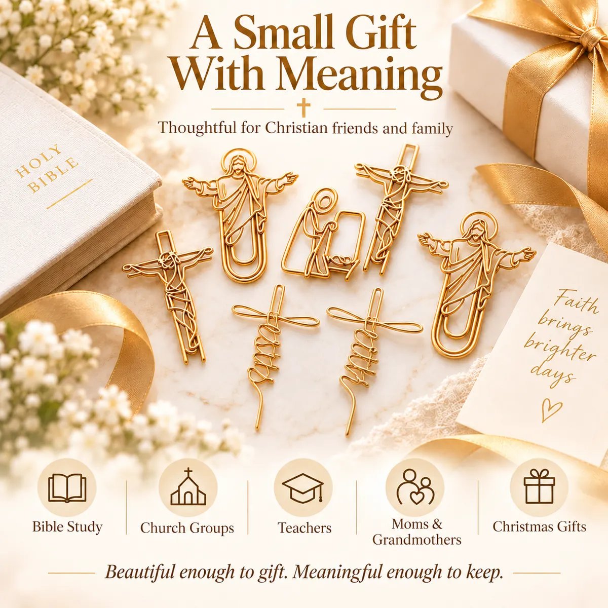 Elegant Gold-Tone Finish