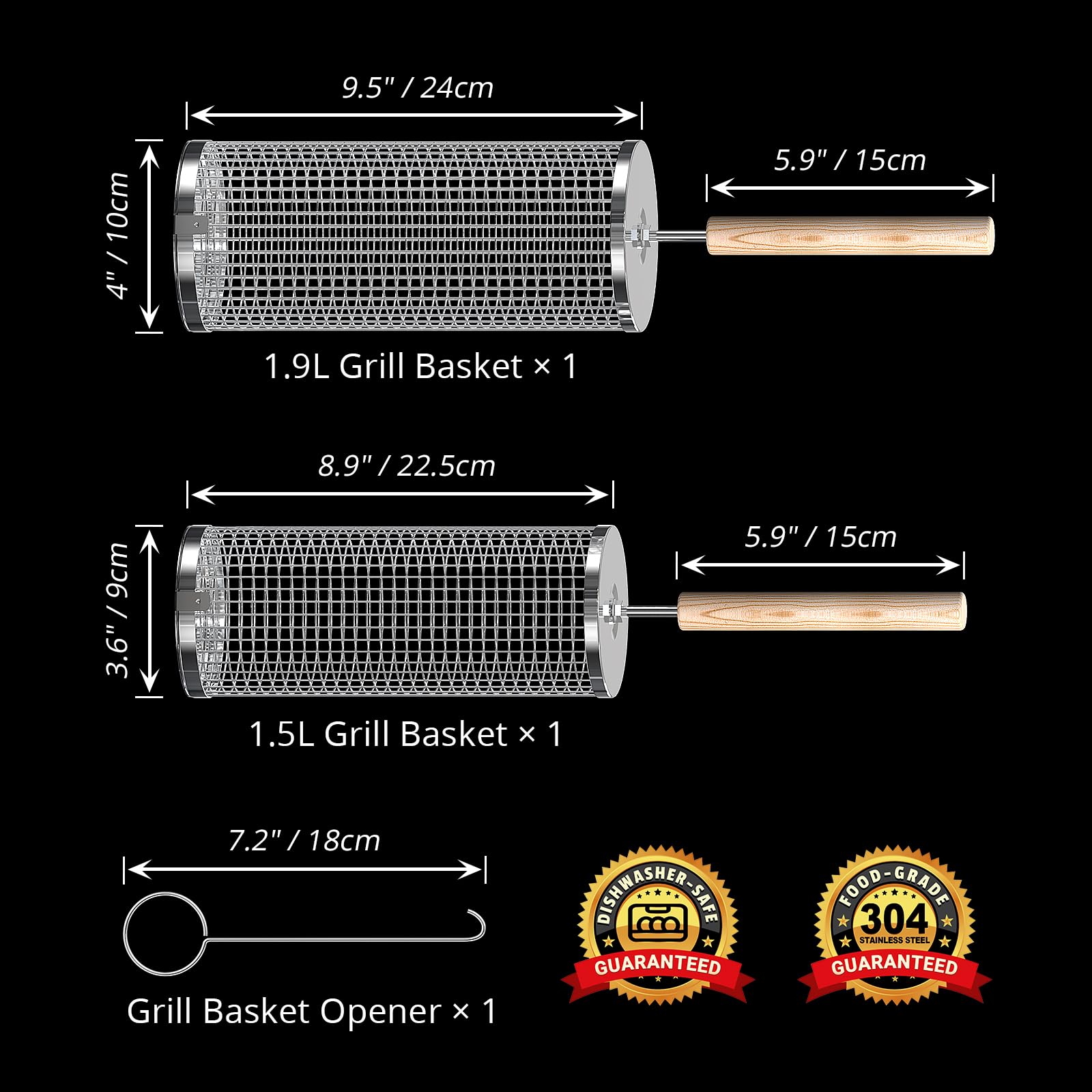 Grill Basket Dimensions