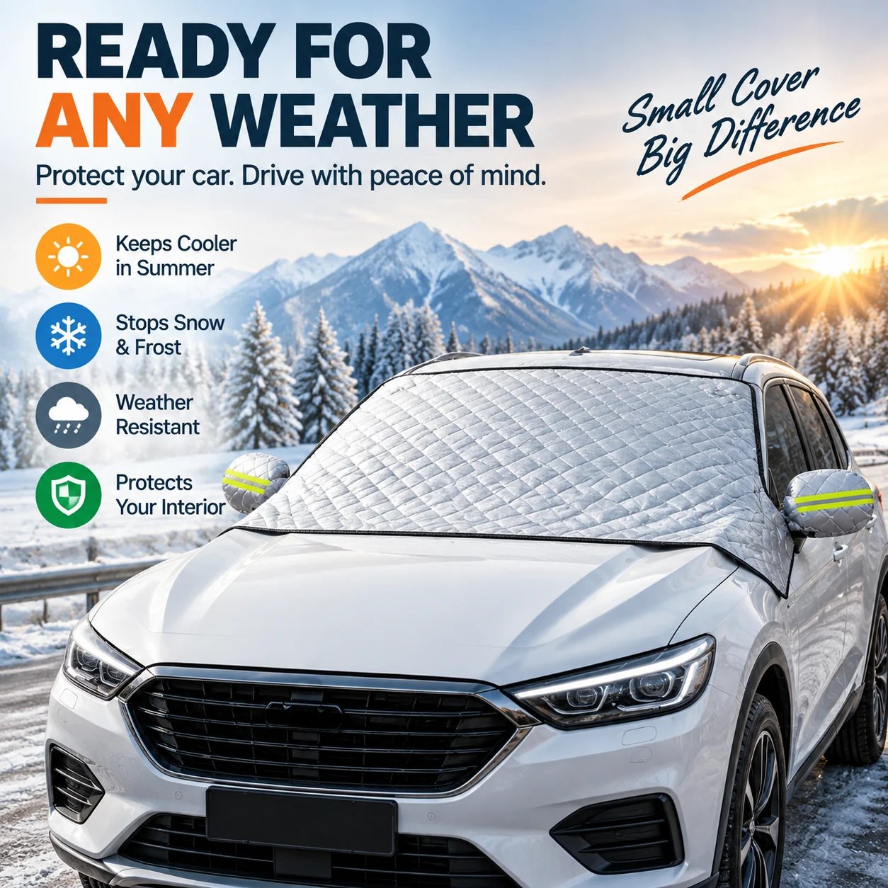All-season uses for the magnetic windshield protector