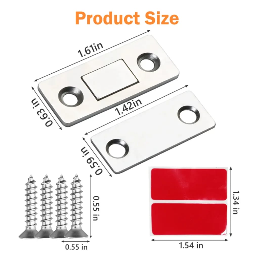 Magnetic door catch product dimensions