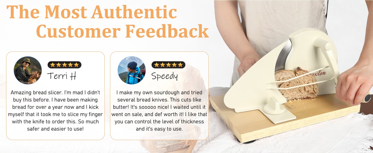 Manual bread slicer details