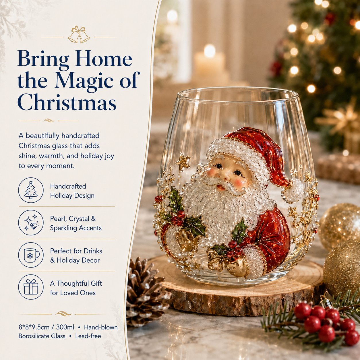 Christmas glass product features