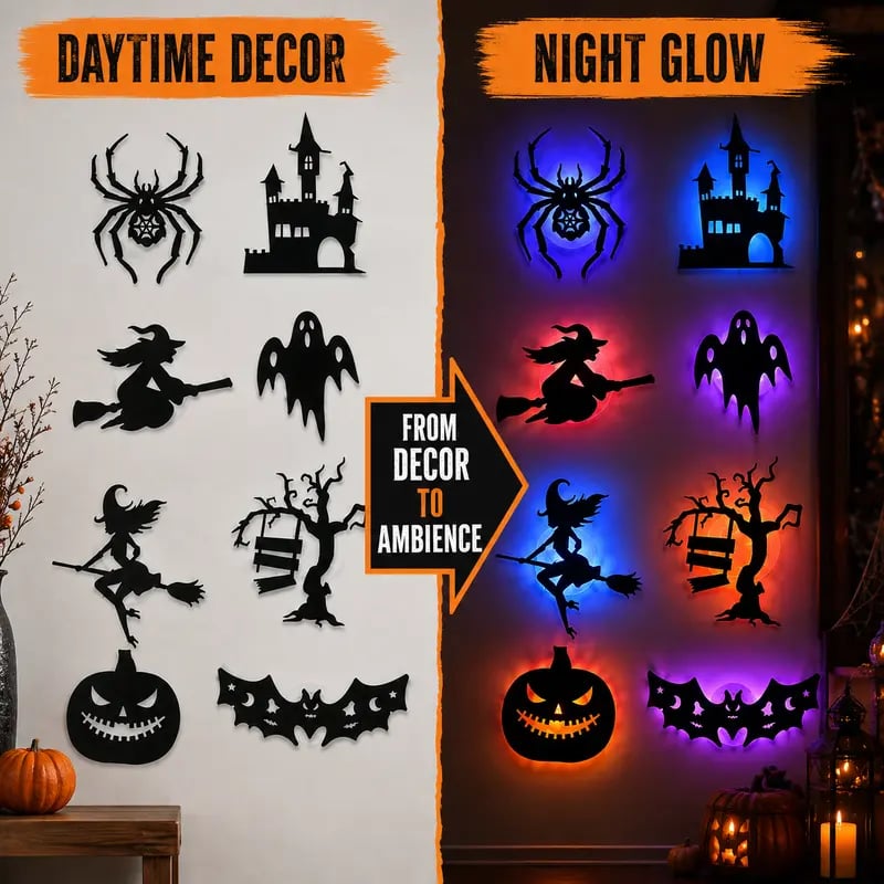 Halloween LED Stickers Scene