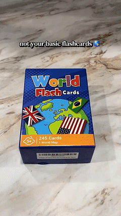 World flags flashcards set