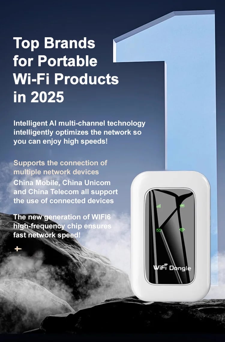 Promotional image claiming number 1 brand for portable WiFi Promotional image claiming number 1 brand for portable WiFi