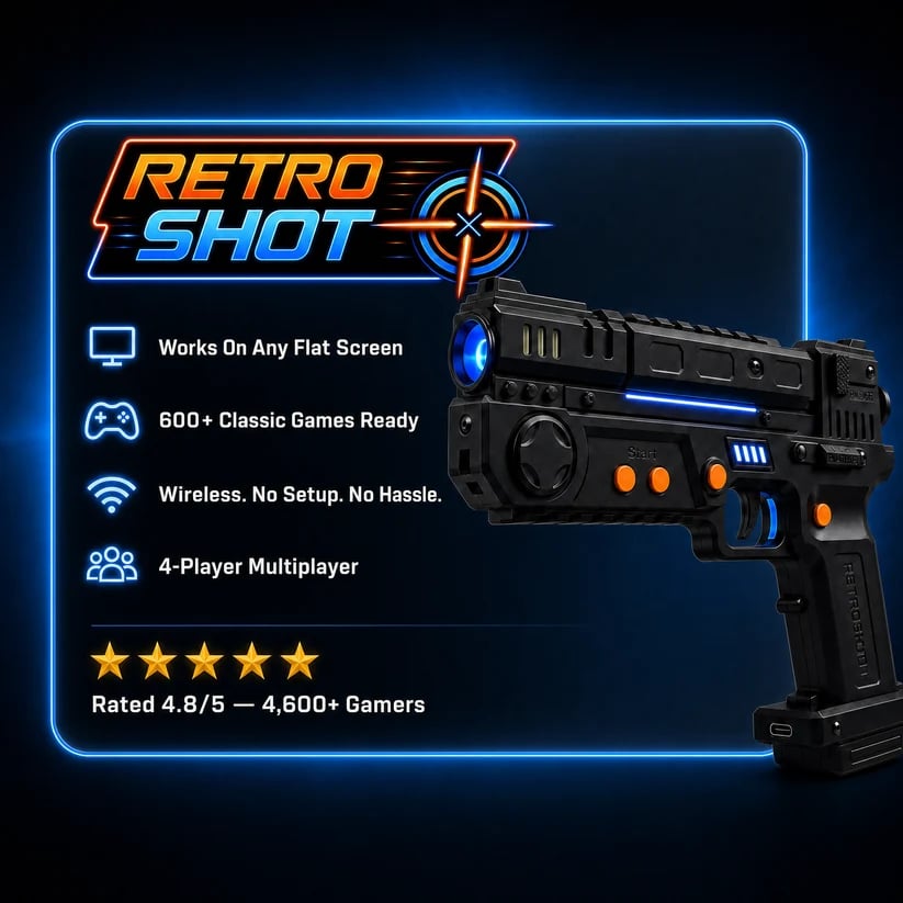 Retro Shot arcade light gun product feature image