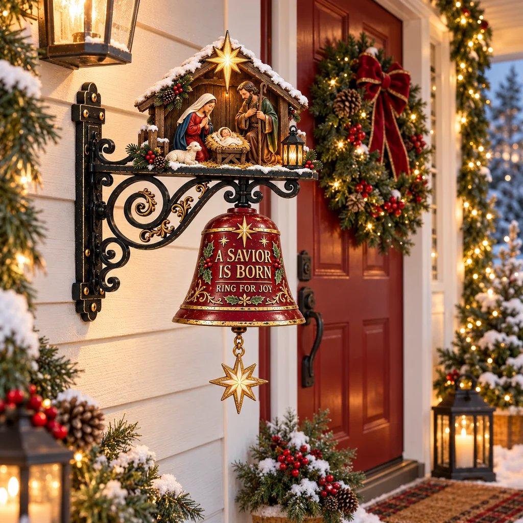 Nativity Christmas Door Bell details