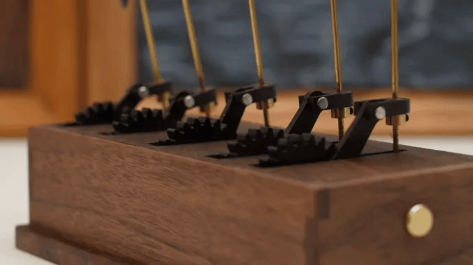 Completed wooden whale shark automaton