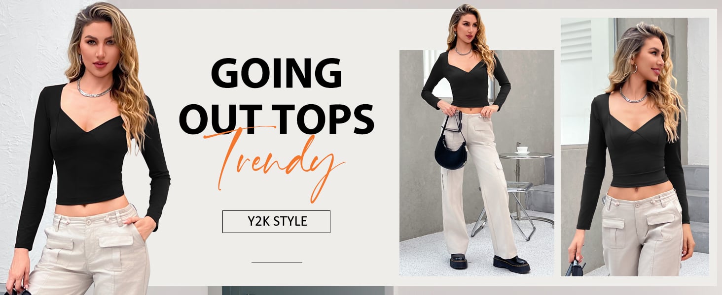 cute black tops for women