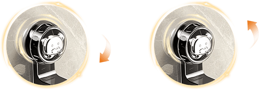 Clockwise lock and counterclockwise unlock instructions