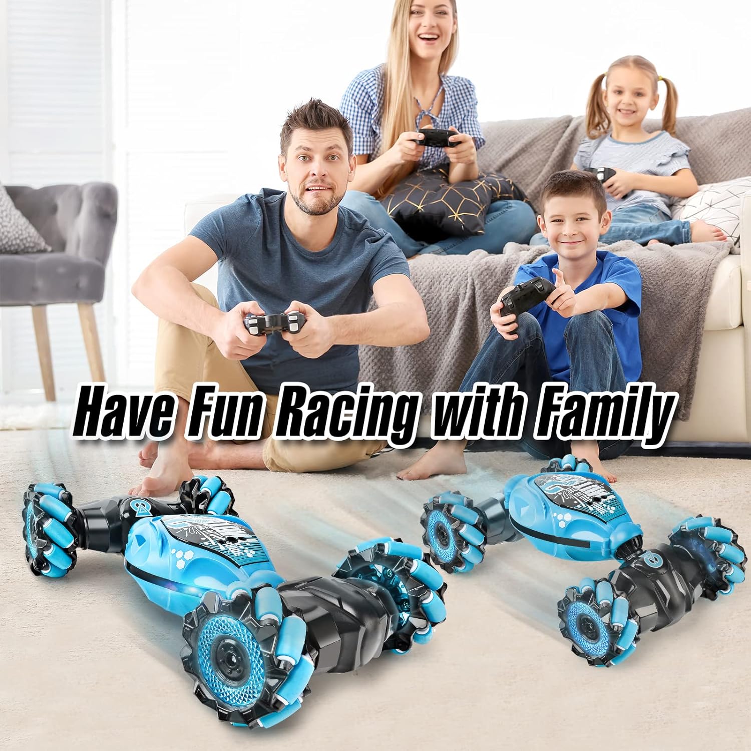 2.4GHz long range RC stunt car control