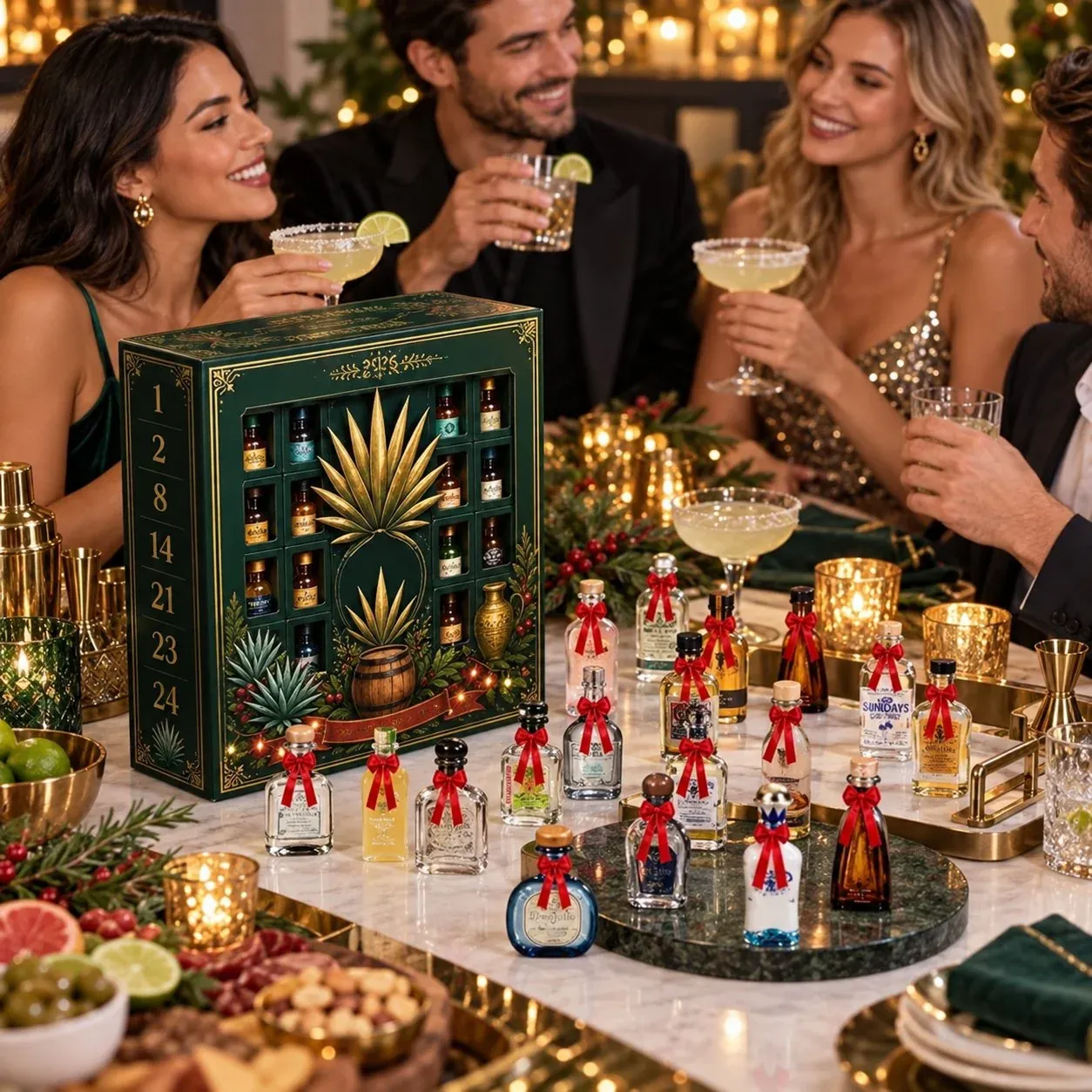 24 day holiday miniature bottle collector advent set
