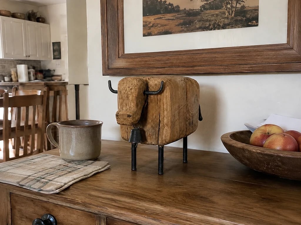 🐑 Vintage Distressed Farm Animal Sculptures – 5 Rustic Styles
