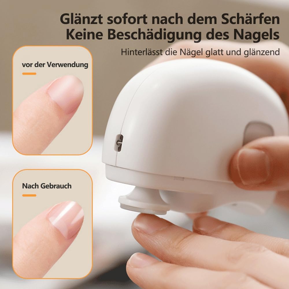 🎁 Letzter Tag 49 % Rabatt-2-in-1-Elektrischer Polierer mit automatischer Nagelschere