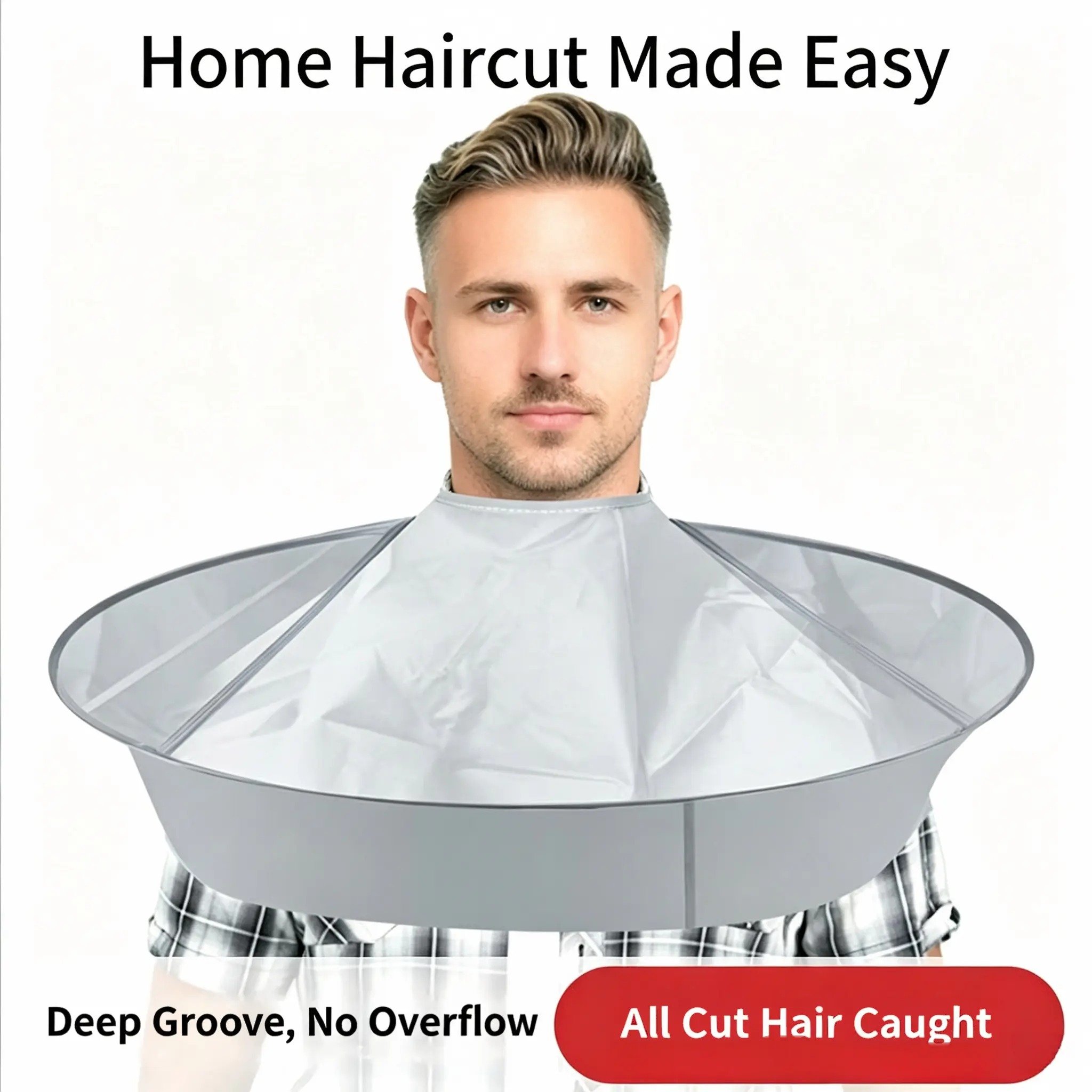 Black hair cutting cape