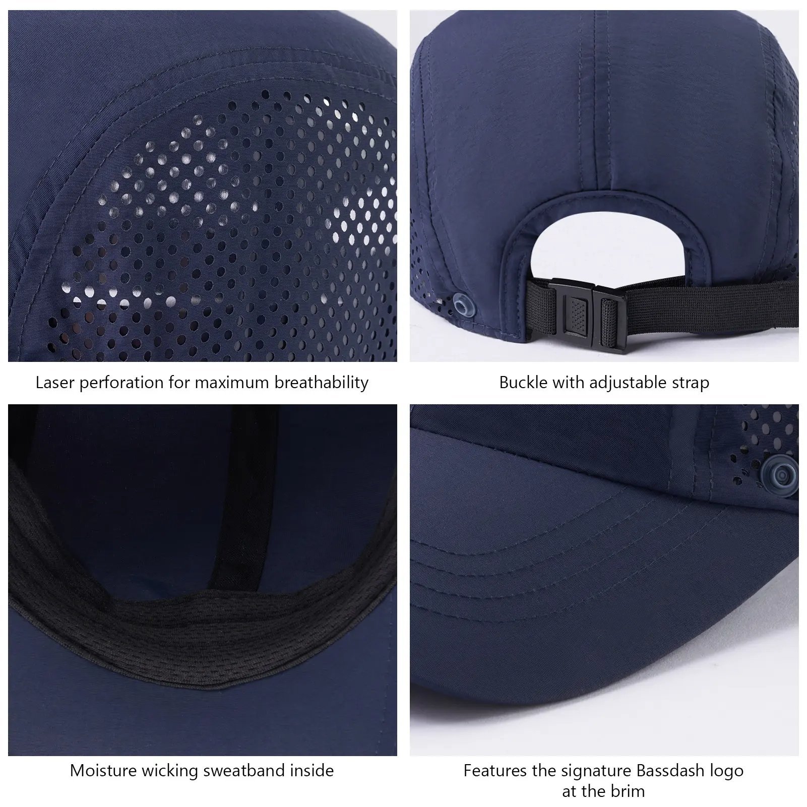 Moisture Wicking Sweatband and Laser Perforation