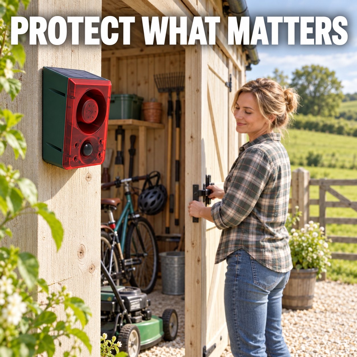 Outdoor solar alarm applications
