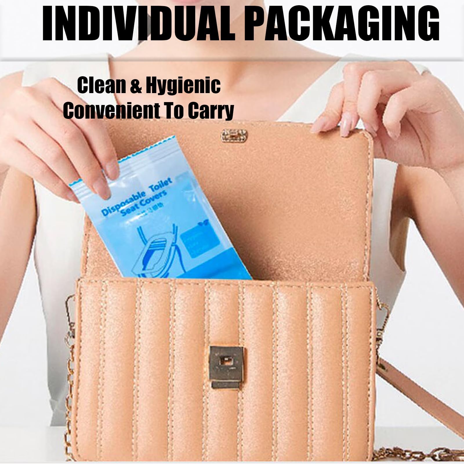 Individually Wrapped Portable Pocket Size Liner Packaging