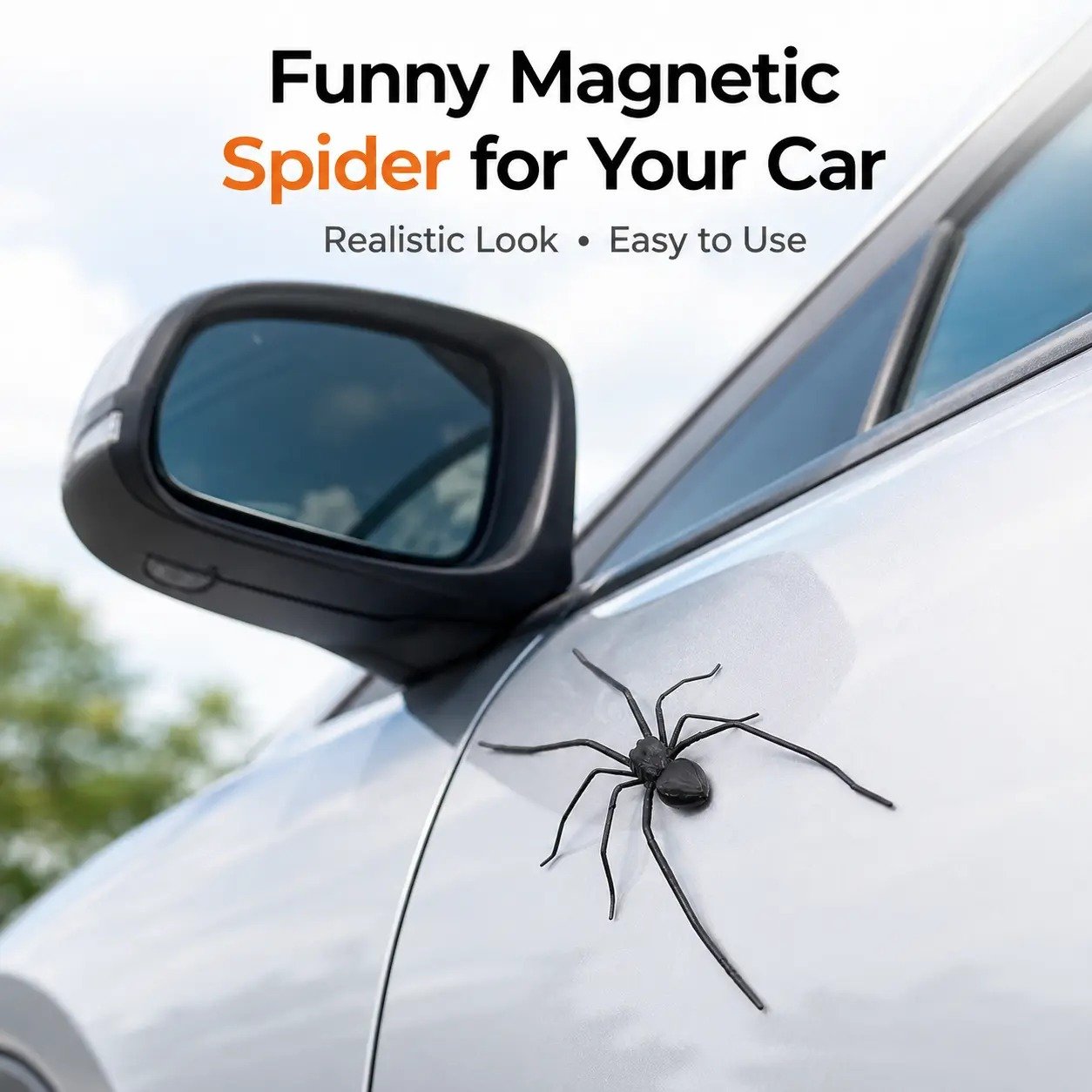Magnetic Spider Car Decorations – 4 or 10 Pieces further view