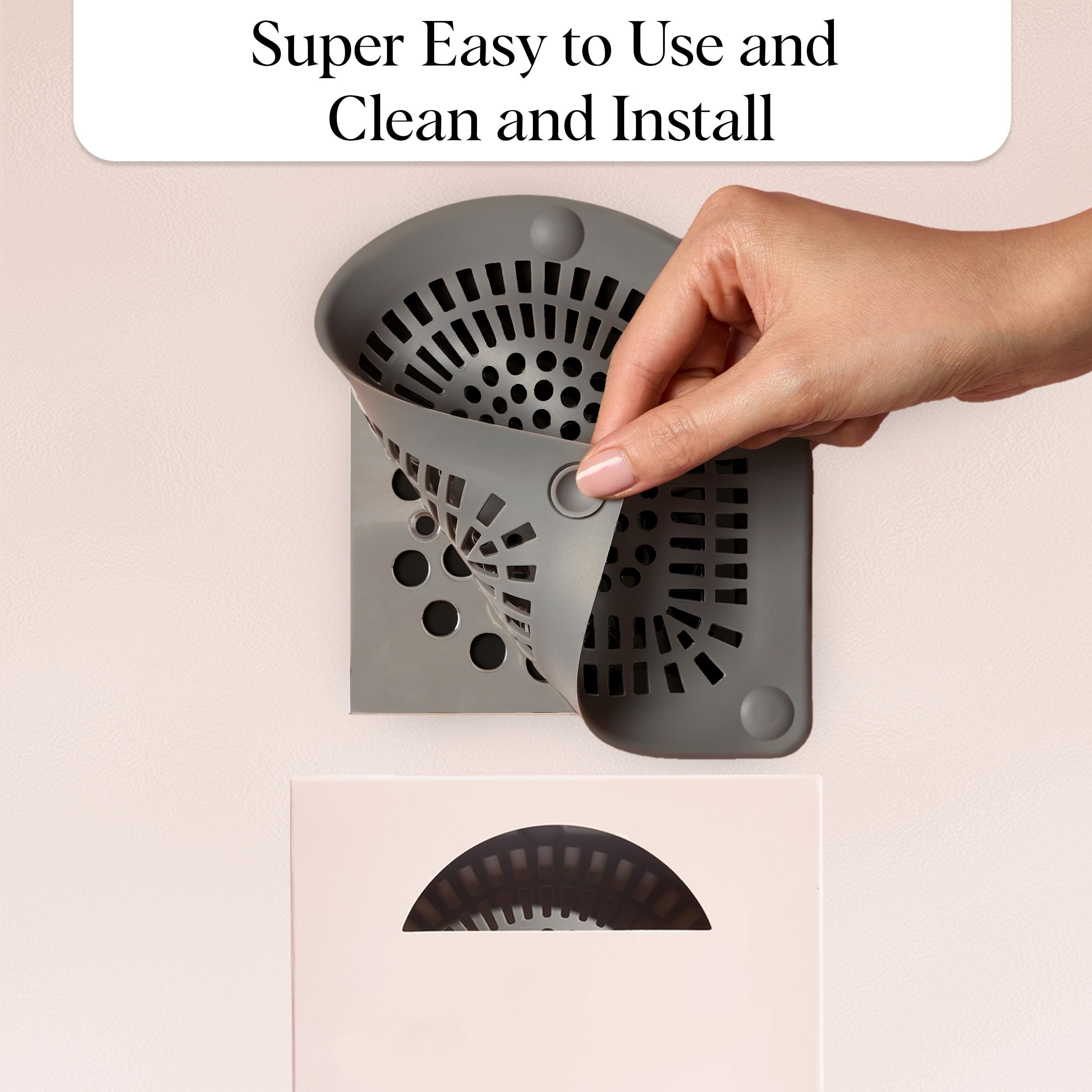 Easy to Install and Clean Silicone Hair Catcher