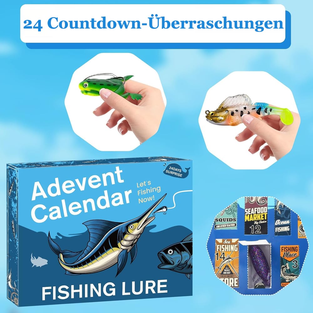 🎄 Früher Weihnachtsverkauf 49% Rabatt 🎁 – 🎣 Angel-Adventskalender 2025 (Limitierte Edition)