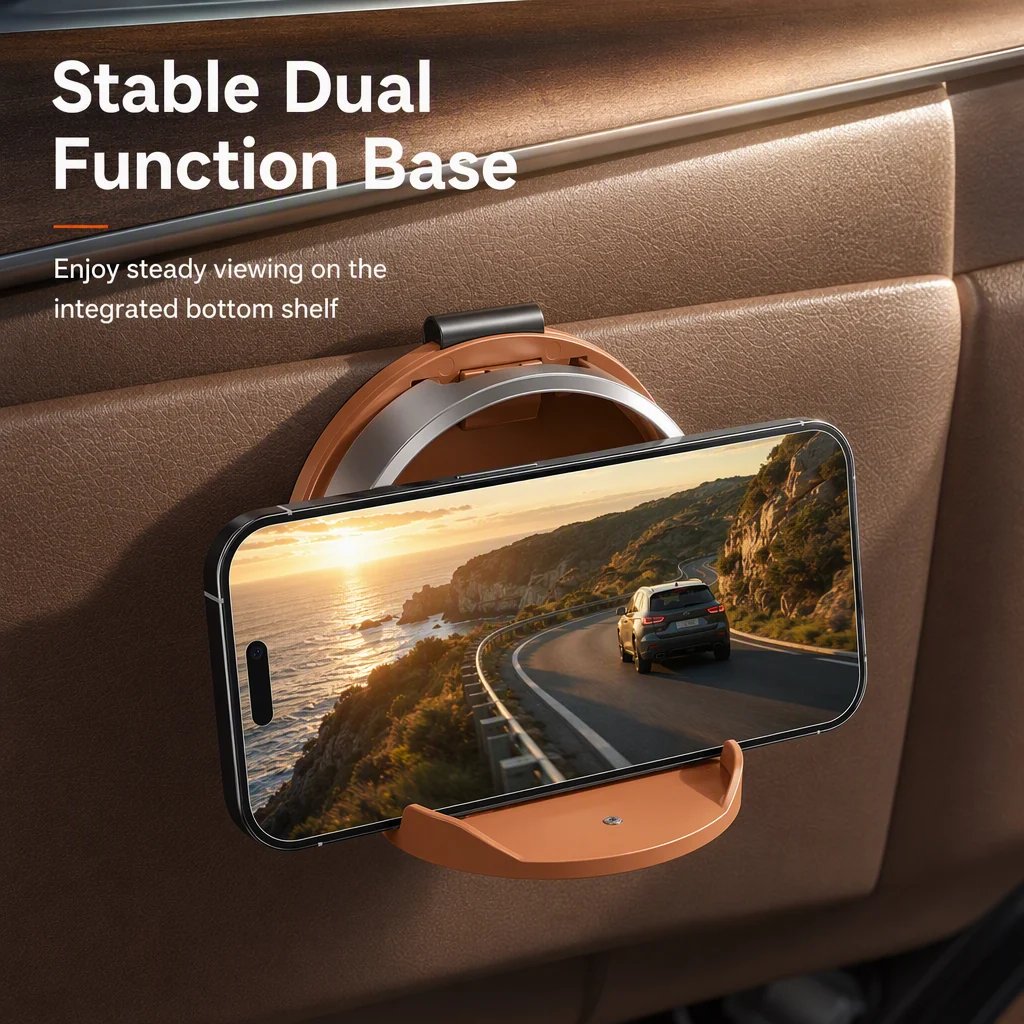 Foldable car organizer cup holder