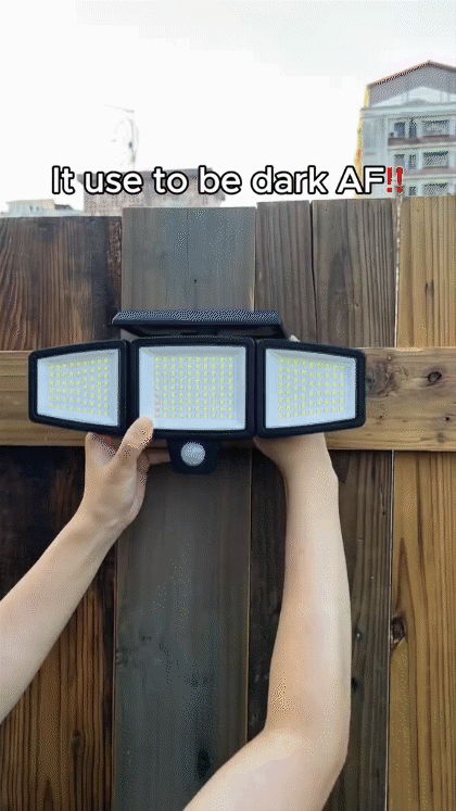 Yunsune 210 LED solar motion sensor security light