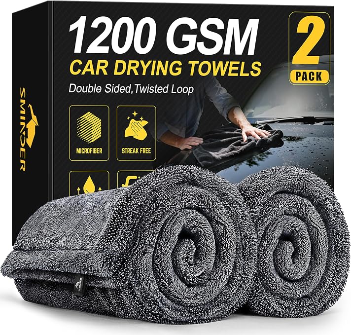 1200 GSM oversized microfiber car drying towels