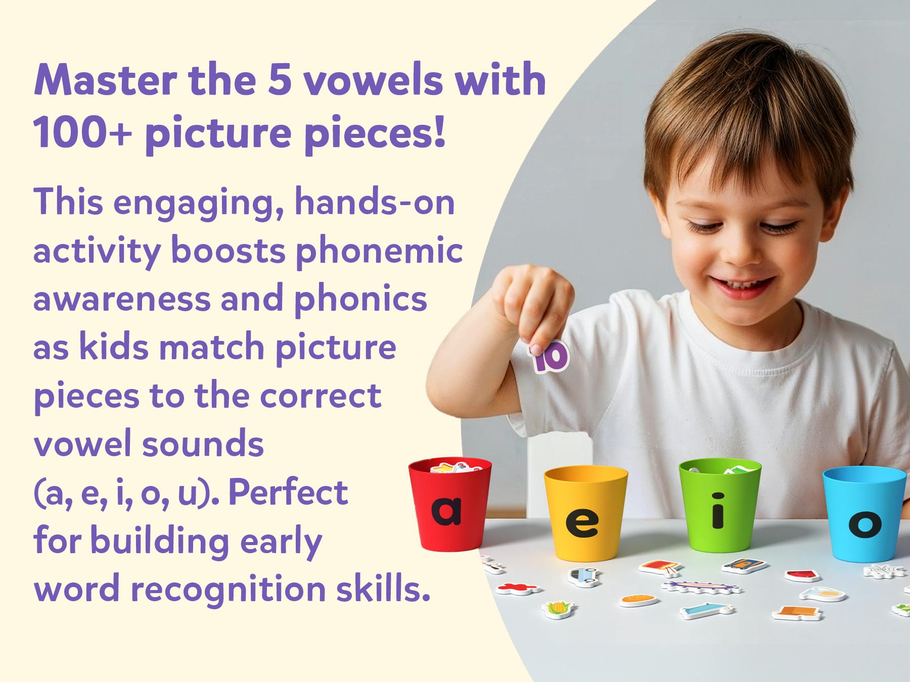 Hands-on early literacy phonics learning activity