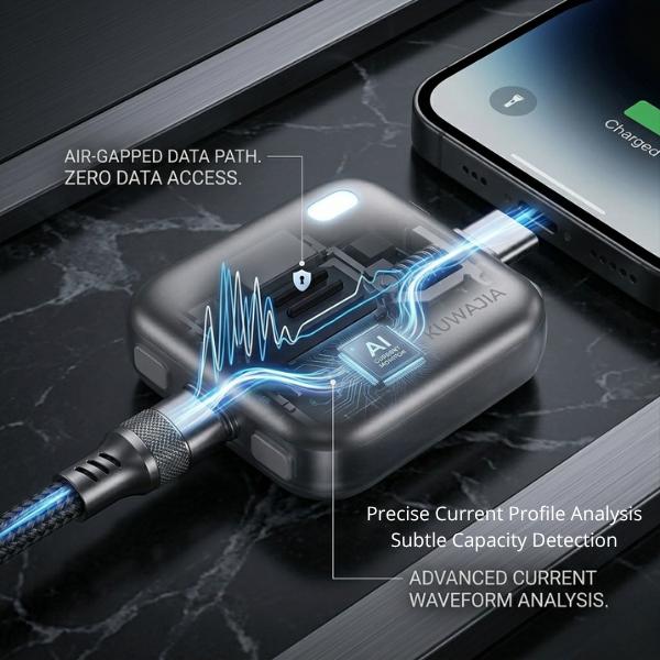 140W Physical-Disconnect Battery Guard, auto&self eject charger,Smart Auto-Stop Charging Accessory for Mobile Smartphones & Handheld Devices, Anti-Overcharge Protection for Safe Overnight Charging, Universal for Phones Laptops Tablets,motherday gift