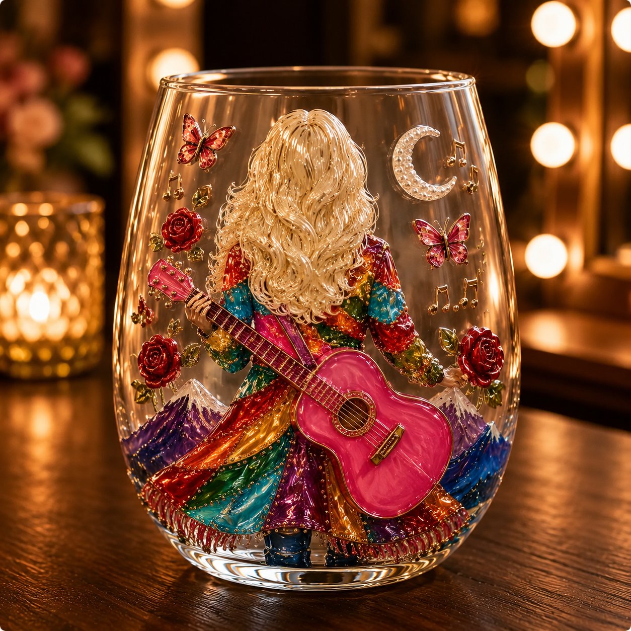 Country Roads 3D glass