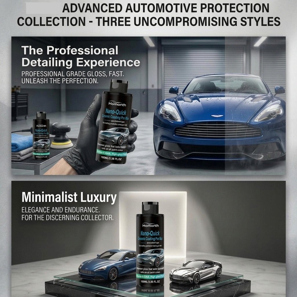 Nano-Quick ceramic coating product for automobiles