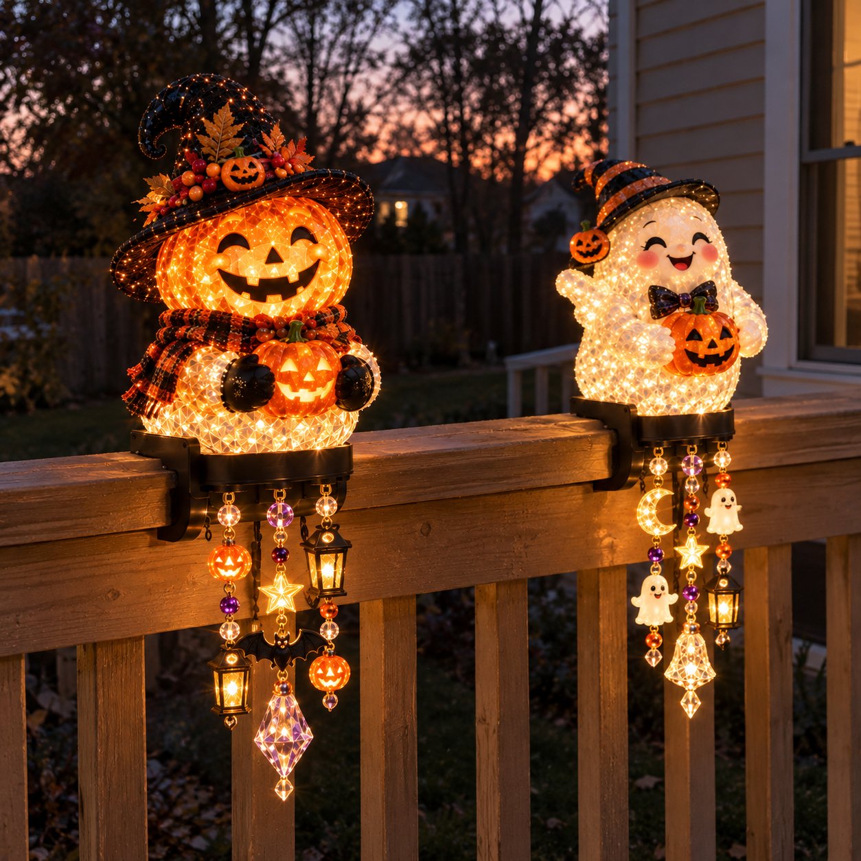 Customer review for Halloween railing lights